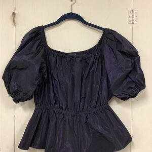 Patricia Field Black and Purple Blouse